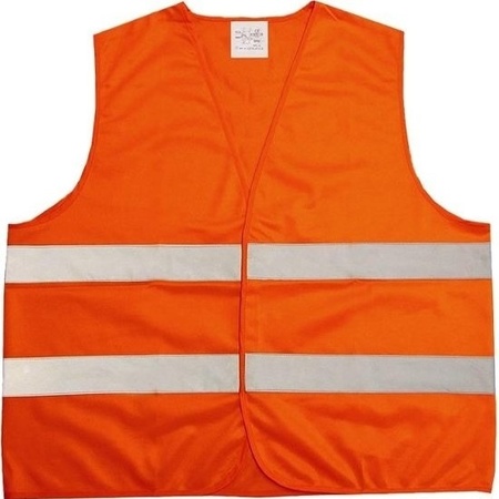 1x Orange safety vest for adults