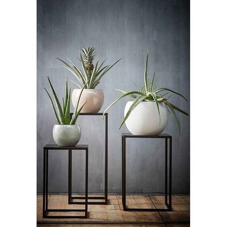 2x Bijzettafels/plantenstandaards Goa 35 x 35 x 55 cm