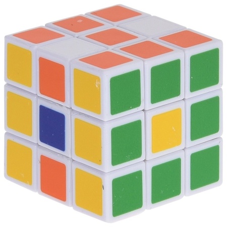 2x Magische kubus puzzel spelletjes 3,5 cm speelgoed