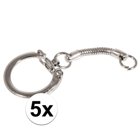 5 x Hobby keychain with clip close DIY