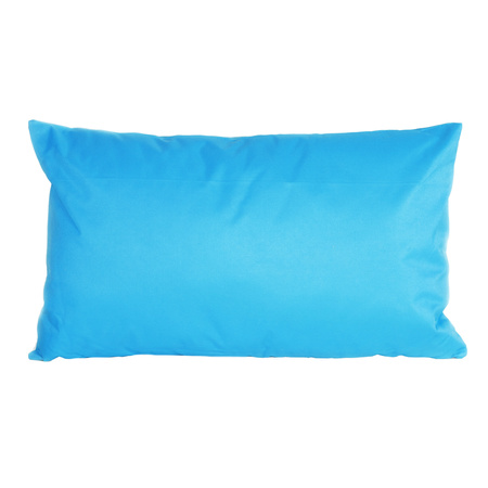 Pillows for garden couch set 4x - lightblue - 45 x 45 x 10  en 30 x 50 x 10 cm