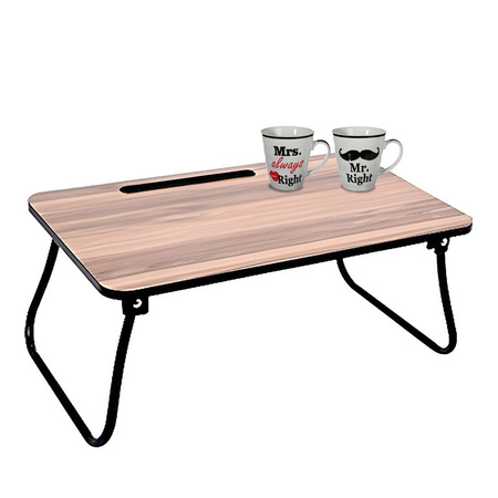 Bed table and Coffee cup set - Mr. Right and Mrs. Always Right - Valentines gift for him/her.