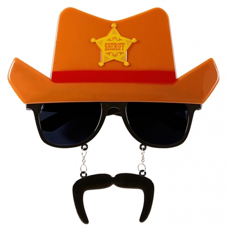 Cowboy moustache glasses