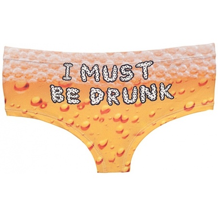 Fun underwear beer print for women
