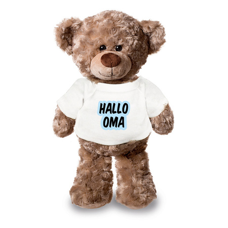 Hallo oma Teddybear with t-shirt boy