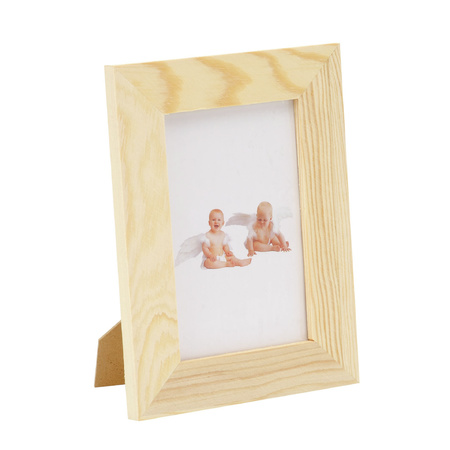 Wooden photo/picture frames 14.5 x 19.5 cm DIY arts and crafts materials