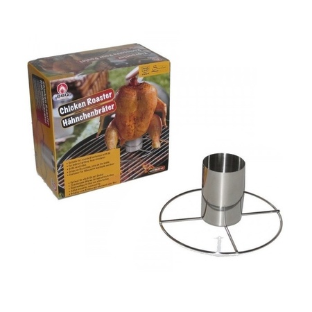 Kiprooster/kippengrill voor de barbecue/BBQ/oven RVS 20 cm