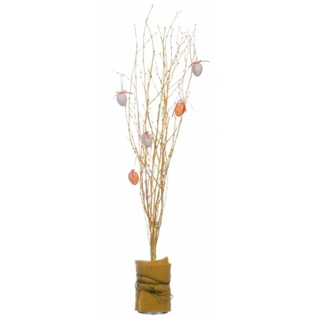 6x Yellow Easter branches 115 cm birch/artificial branches