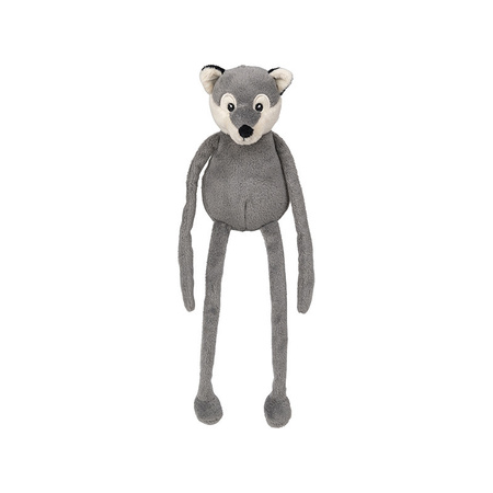 Nature planet pluche dieren knuffel Wolf - grijs - 33 cm - Knuffeldieren speelgoed