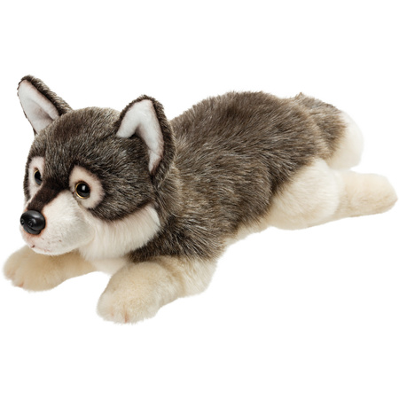 Soft toy animals Grey Wolf 33 cm
