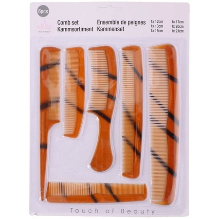Hair comb set 6 pieces