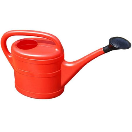 Geli Watering can - red - plastic - detachable nozzle - 10 litres