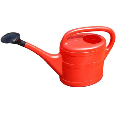 Geli Watering can - red - plastic - detachable nozzle - 10 litres