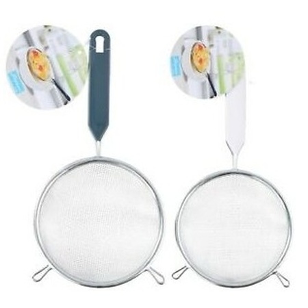 Strainer with handle stainless steel 12 cm