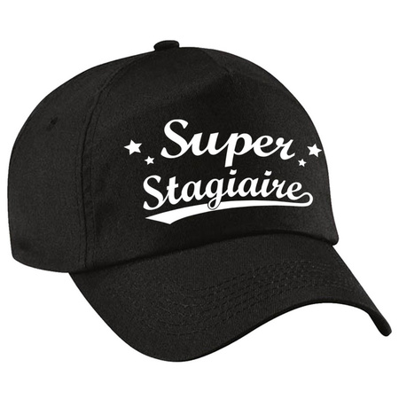 Super stagiaire cap black for adults
