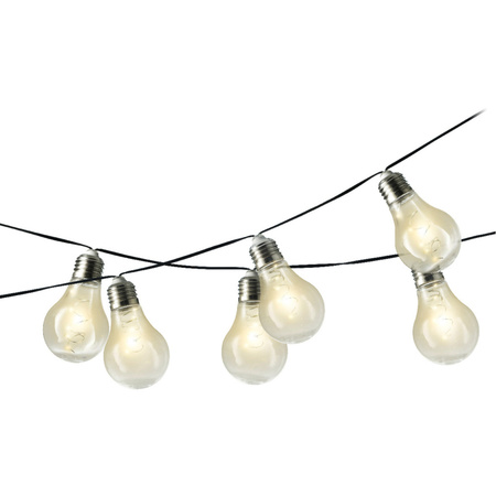 White garden lighting / party lighting string lights 4.5m