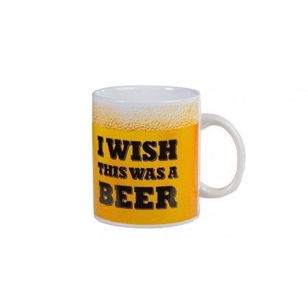 XL mug with beer brint